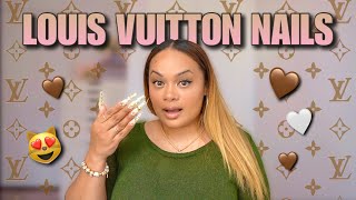 LOUIS VUITTON SNOW GLOBE Nails  Builder Gel Nails Tutorial  LGNPro [upl. by Noicnecsa]