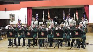 Castlederg Young Loyalists FB playing at the Fermanagh Somme Association Night of Remembrance [upl. by Wrennie]