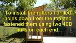 How to Build a Lean To Style Storage Shed Updated Version [upl. by Narah731]