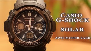 Casio AWGM100SB reviewoperation manual 5 casiowatch casio gedmislaguna [upl. by Noelani]