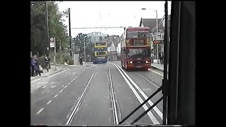 Croydon TramlinkDrivers Cab View Sandilands Central Croydon West Croydon to East Croydon Stn 2000 [upl. by Ydarg]