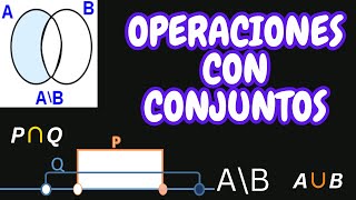 OPERACIONES CON CONJUNTOS para principiantes [upl. by Alledi428]