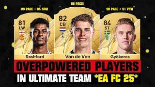 MOST OVERPOWERED META PLAYERS IN FC 25 😱🔥 ft Van De Ven Rashford [upl. by Notgnilra]