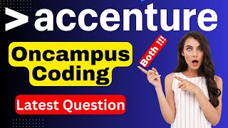 6th Aug Both Coding  Accenture Assessment test 2023  Accenture On campus coding questions [upl. by Garth]