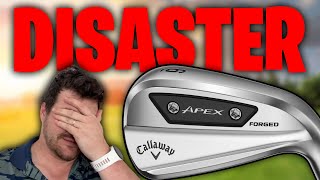 The NEW Callaway APEX Ai200 Irons  This was a DISASTER [upl. by Medovich659]