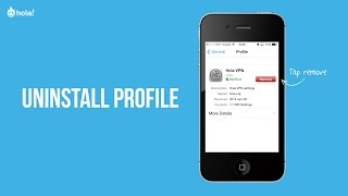 Hola Privacy VPN  Uninstall Hola VPN Profile [upl. by Mackenie]