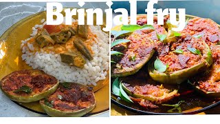 Must try Brinjal frybaigan kebabside dishsometime replacement for anjal king fish fry Yummy [upl. by Atirys]