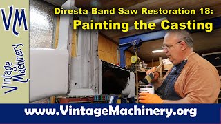 Diresta Bandsaw Restoration 18 Painting the Main Casting [upl. by Lledniuq3]