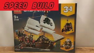 Lego Creator 31109 Pirate Ship Speed Build [upl. by Thorndike560]