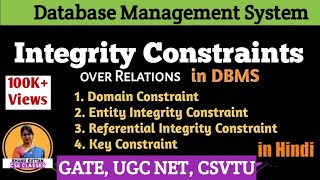 L33 Integrity Constraints  Domain Entity Integrity Referential Integrity amp Key Constraints DBMS [upl. by Assirroc]