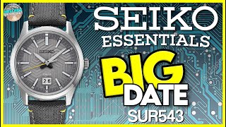 Big Date amp Sapphire  Seiko Esssentials Big Date SUR543 [upl. by Annait]