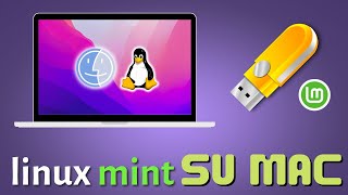 Mac Tutorial Intel INSTALLARE LINUX MINT da CHIAVETTA USB [upl. by Hopkins328]