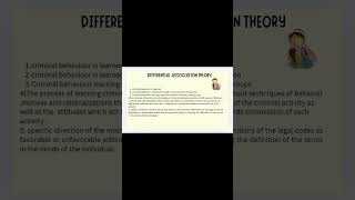 chapter Differential Association theory [upl. by Atnauq716]