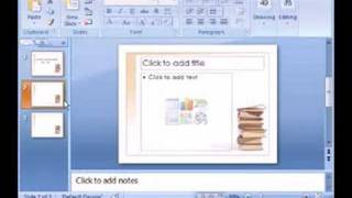 How to create a New Slide in Microsoft PowerPoint 2007 [upl. by Krigsman]