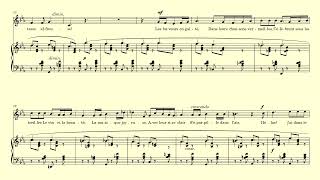 Tristesse Fauré C minor accompaniment with vocal line [upl. by Peskoff]