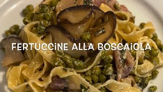 Fettuccine alla boscaiola  Le Ricette di GiacCo [upl. by Bonney]