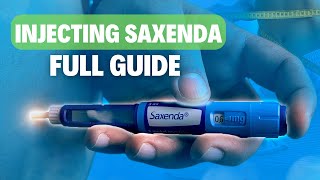 Saxenda Pen Weight Loss Injection Demonstration StepbyStep [upl. by Maze]