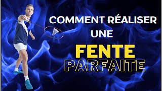 Faire une fente efficace et sans risques au badminton [upl. by Ashlee]