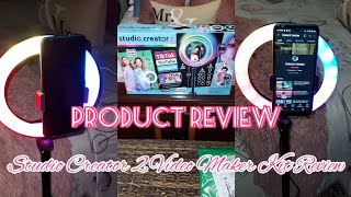 Product Review Studio Creator 2 Video Maker Kit [upl. by Akiehsat]