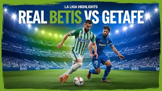 Real Betis vs Getafe  La Liga Showdown  Full Match Highlights amp Goals [upl. by Valora563]