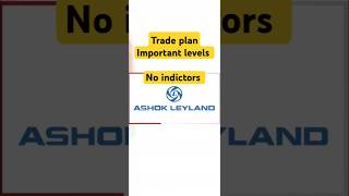 Ashok leyland share trading plan  latest analysis shorts stockmarket [upl. by Neeliak308]