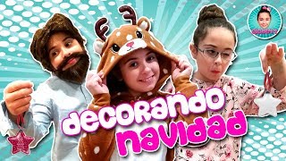 🎄 Decorando mi CASA de NAVIDAD ❄ MONTO el ÁRBOL de NAVIDAD con mis PADRES 🎄 [upl. by Frohman]