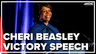 Cheri Beasley victory speech upon project win of US Senate primary [upl. by Sherer853]