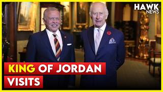 King Charles Hosts King Abdullah of Jordan for Silver Jubilee Celebration [upl. by Yeslek825]