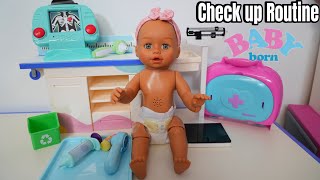 New Baby Born doll Olivias check up Routine Baby born doll videos [upl. by Cinnamon138]