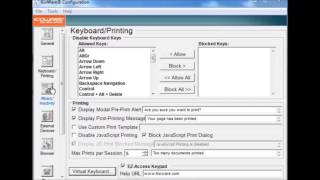 KioWare Classic for Windows Tutorial  Keyboard and Printing [upl. by Lody835]