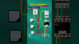 Current Transformer And Am Metre Wiring 💥electricalwork Basicelectrical mcbconnection [upl. by Bum326]