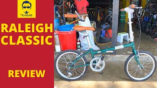 RALEIGH CLASSIC Shimano 7 Speed Steel  Folding Bike Malaysia Basikal Sepeda Lipat Review [upl. by Zack]