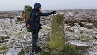 Ilkley moor West Yorkshire England  highest level and trig point [upl. by Eisenberg480]