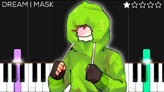 Dream  Mask  EASY Piano Tutorial [upl. by Ecinereb124]