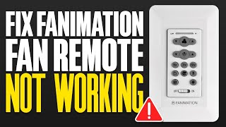 Fanimation Fan Remote Not Working FIX [upl. by Leod]