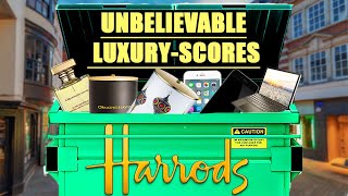 DUMPSTER DIVING UK HARRODS PRODUCTS UNBELIEVABLE LUXURY SCORE [upl. by Agretha]