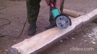 Log Debarker Angle Grinder Attachment [upl. by Eyram340]