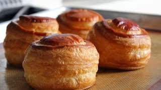 Puff Pastry Shells Vol au Vents  How to Make Puff Pastry Cups for Fillings [upl. by Emyaj]