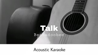 Beabadoobee  Talk Acoustic Karaoke [upl. by Harleigh95]