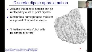 The discrete dipole approximation for lightscattering simulations [upl. by Labinnah652]