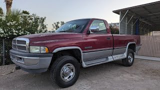 1994 Dodge Ram 5 speed manual p pump cummins FOR SALE [upl. by Aidas]