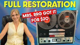 REEL TO REEL Tape Recorder Restoration  Retro Repair Guy Episode 15 [upl. by Echo]