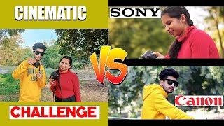 CANON 200 D VS SONY ALPHA A6000  CINEMATIC CHALLENGE  VIDEO TEST  CINEMATIC SHOTS  IN HINDI [upl. by Megdal]