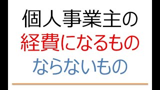 個人事業主が経費にできるものは？ 確定申告 青色申告 所得税 節税 [upl. by Ryon17]