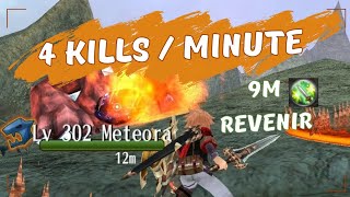 Farming Meteora with Revenir Knight  Toram Online [upl. by Drarej]