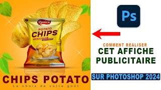 COMMENT REALISER UNE AFFICHE PUBLICITAIRE SUR PHOTOSHOP 2024 [upl. by Donahue]