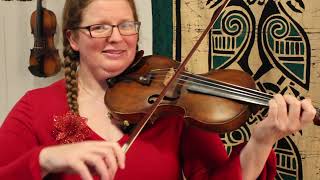 Fiddling into Christmas 2023 with Katherine Moller  The Boars Head Carol [upl. by Prebo]