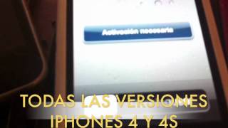 DESBLOQUEO DEFINITIVO DE FABRICA IPHONE 4 Y 4S [upl. by Sanderson]