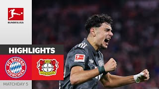 2 Dreamgoals and Lots of Tension  FC Bayern München  Bayer Leverkusen 11 MD5 – Bundesliga 2425 [upl. by Terraj]