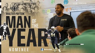 Cam Jordan 2024 Man of the Year Nominee  New Orleans Saints [upl. by Hnao366]